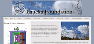 Laucks Foundation website updated in January 2015