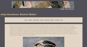 Judy Goodman - Basket maker, website designed by AG Web Services