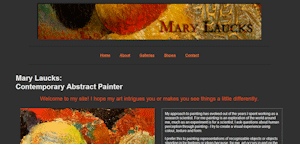 Mary Laucks website redesigned in 2014 by AGWebServices
